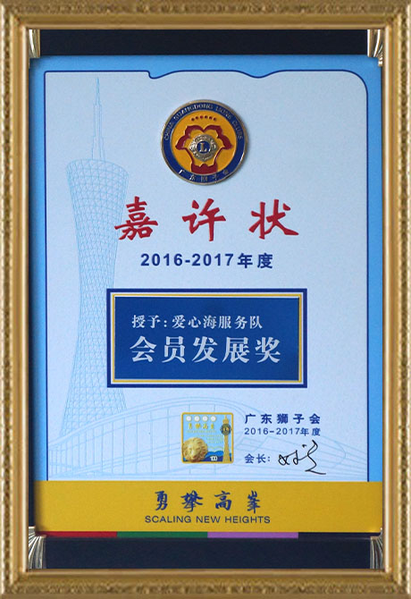 Commendation award