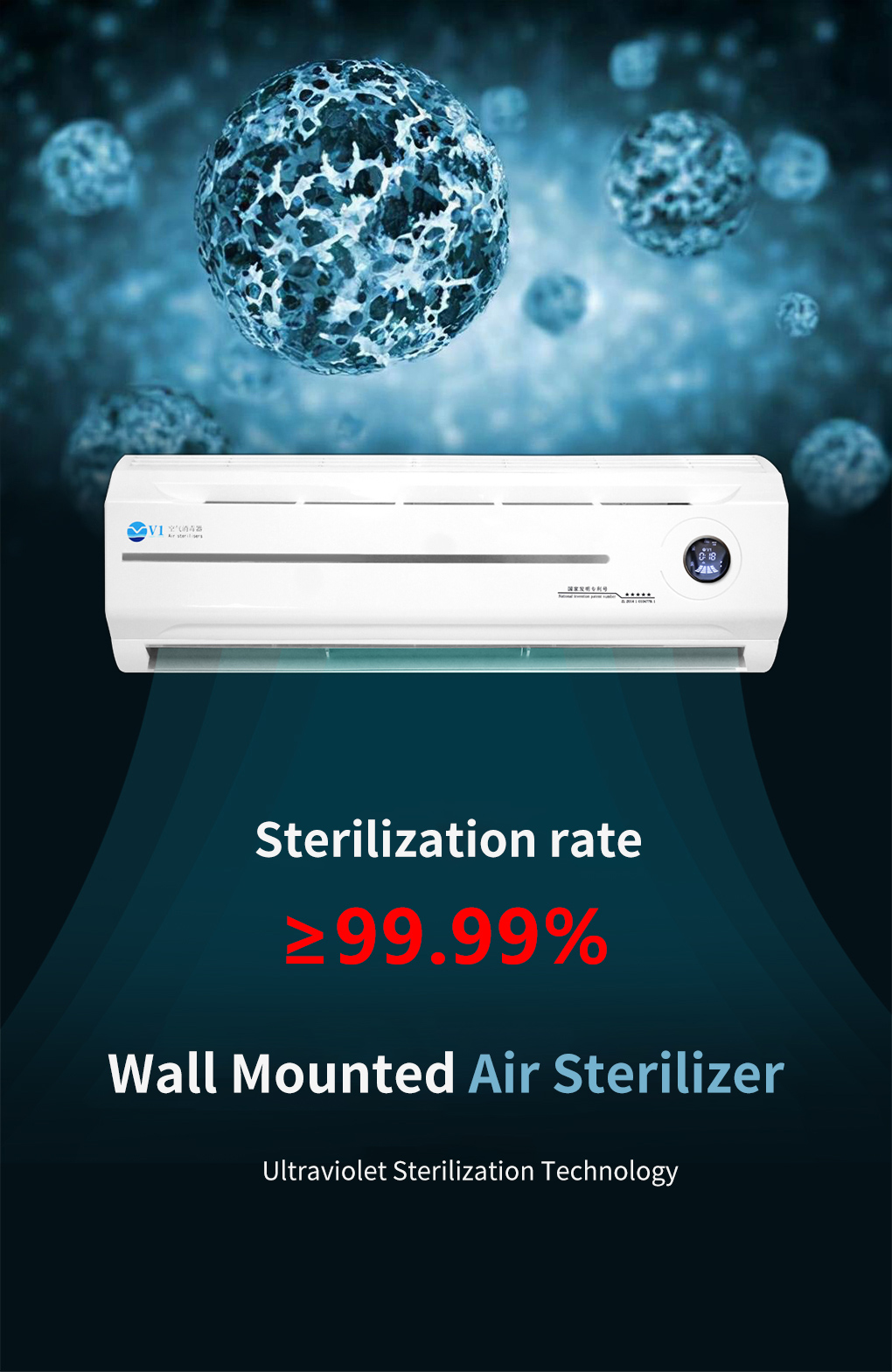 Wall Mounted Plasma Air Sterilizer